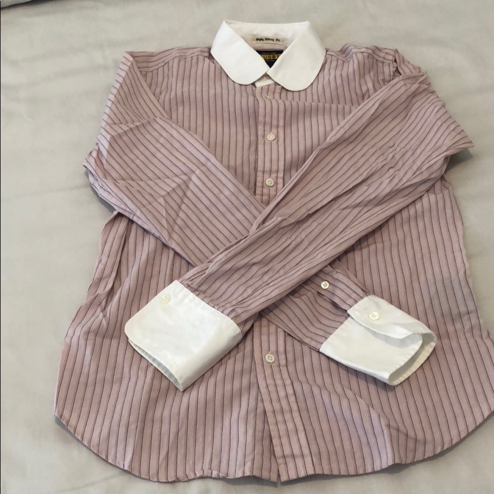 Rugby Ralph Lauren pink button-up top